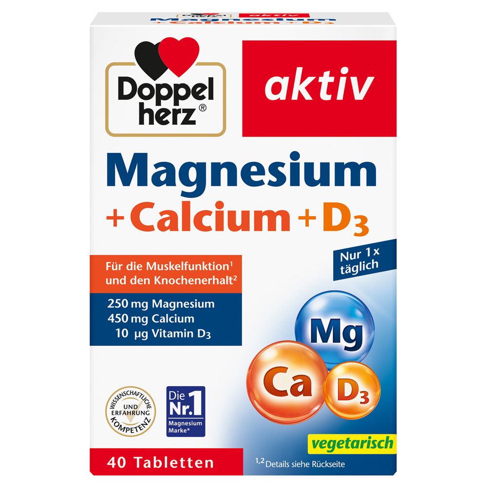 Magnesium + Calcium + D3 Tabletten 40 St Tabletten