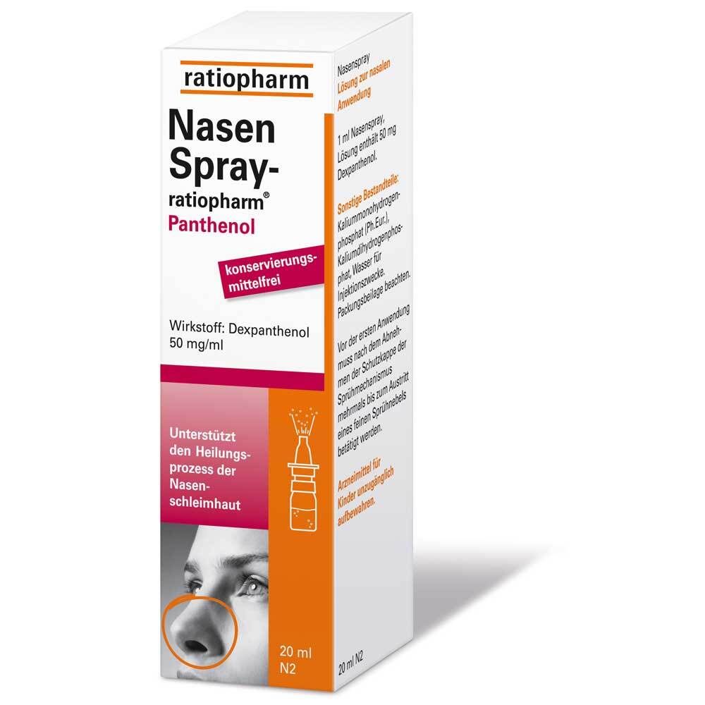 Nasenspray-ratiopharm® Panthenol 20 ml Nasendosierspray