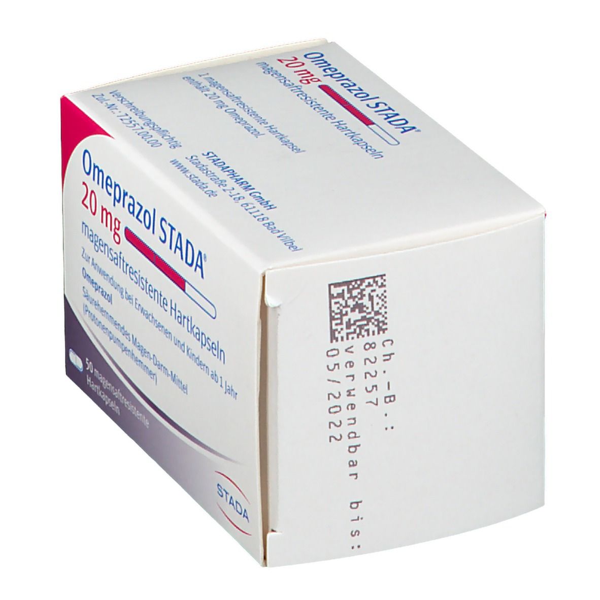 Omeprazol Stada 20 mg magensaftresist.Hartkapseln 50 St Magensaftresistente Hartkapseln