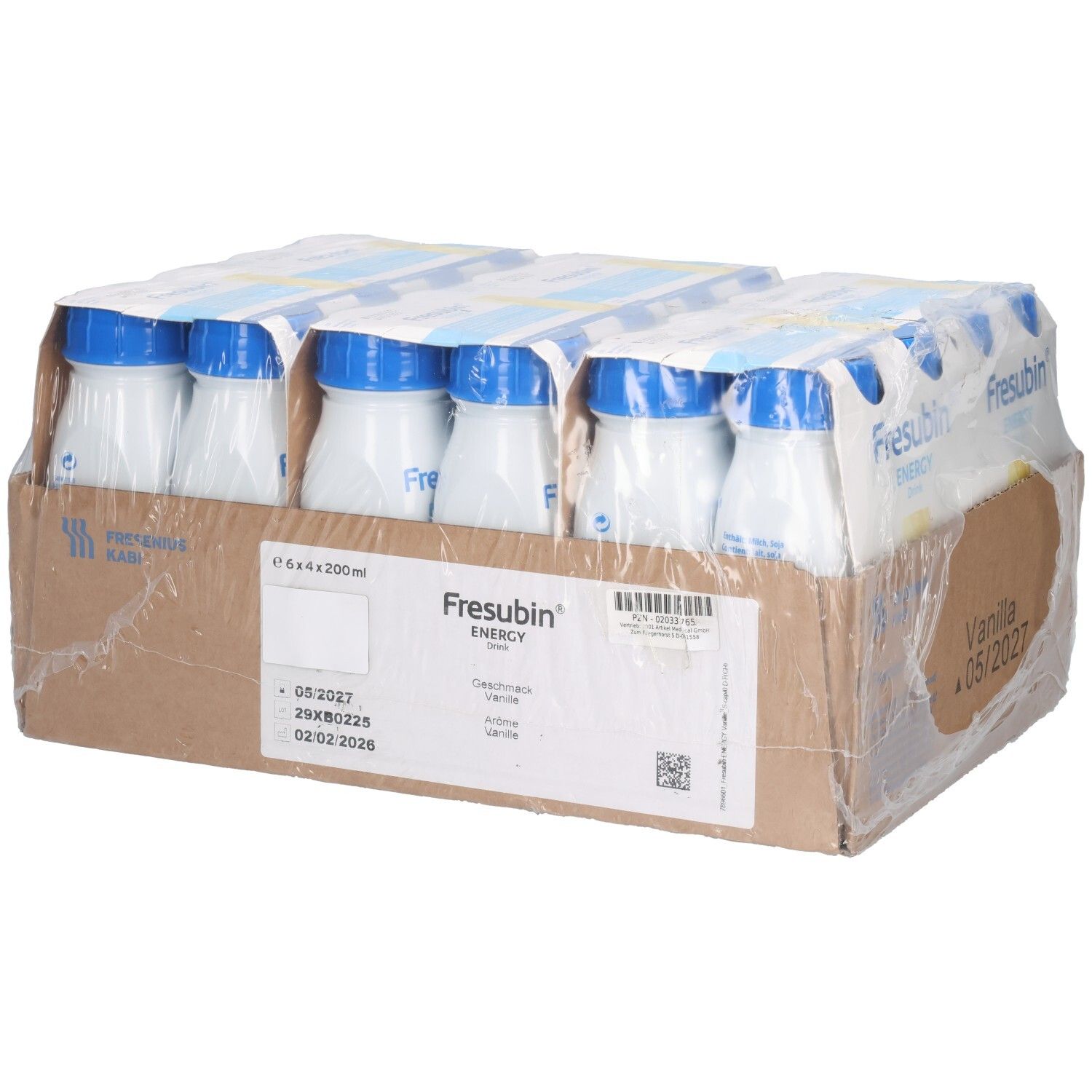 Fresubin Energy Drink Vanille Trinkflasche 6x4x200 ml Lösung