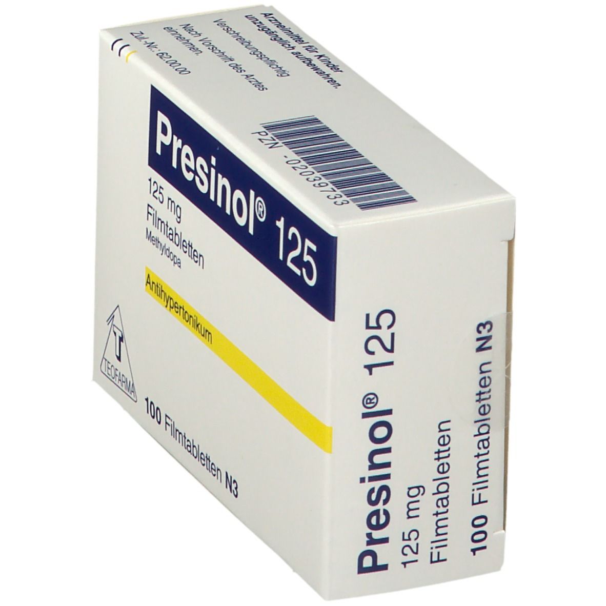 Presinol mite 125 Filmtabletten 100 St