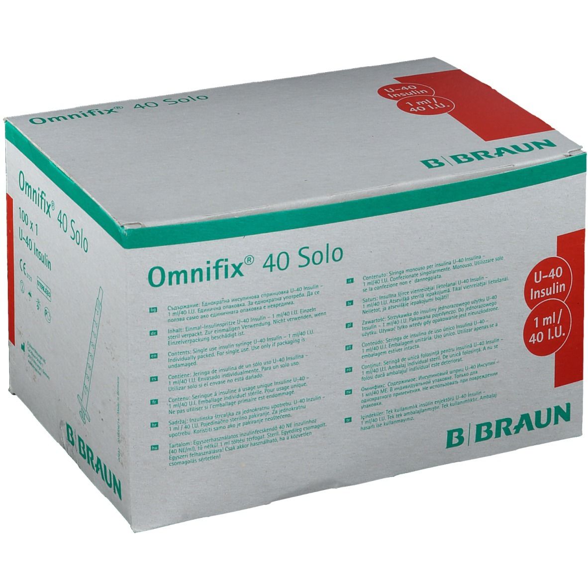 Ominifix Solo 40 Insulin Einmalspritzen