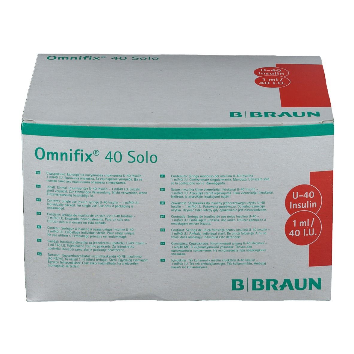 Omnifix® 40 Solo 100x1 Ml - Shop Apotheke