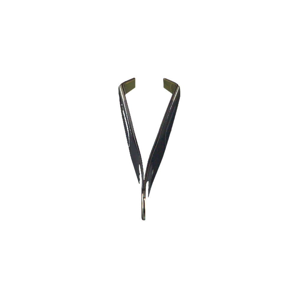 Schräge Pinzette, schwarz. Spitze abgeschrägt. ZWILLING Logo. Metall. Auf weißem Hintergrund.