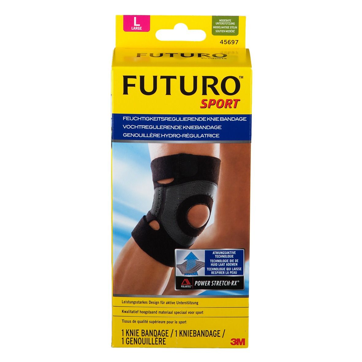 FUTURO™ Sport feuchtigkeitsregulierende Knie Bandage L