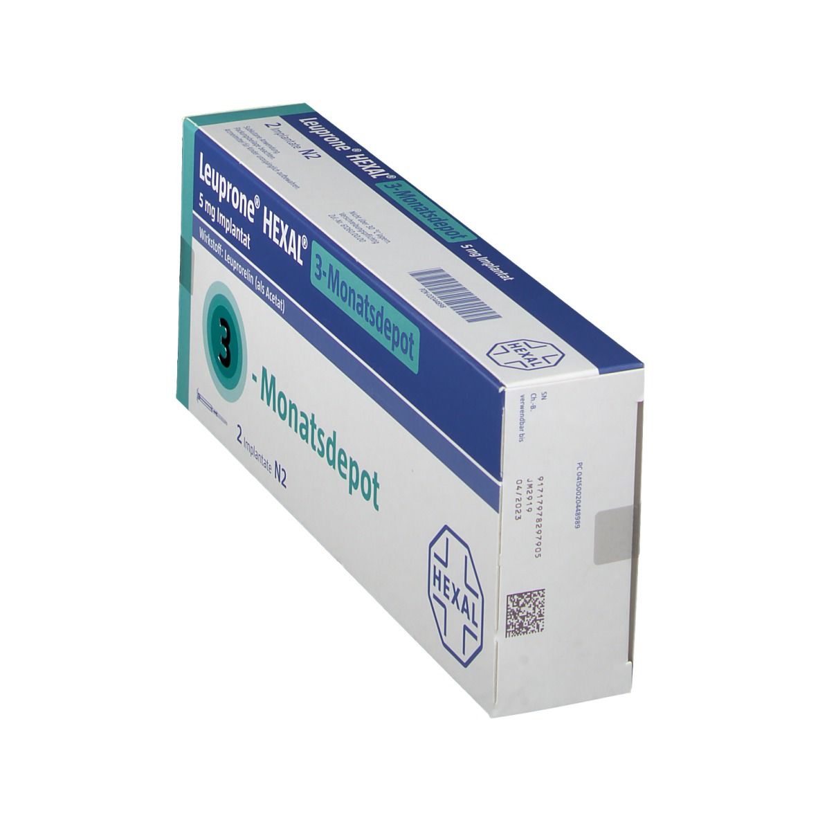 Leuprone Hexal 3-Monats-Depot 5 mg Implan.i.e.FS 2 St Implantat