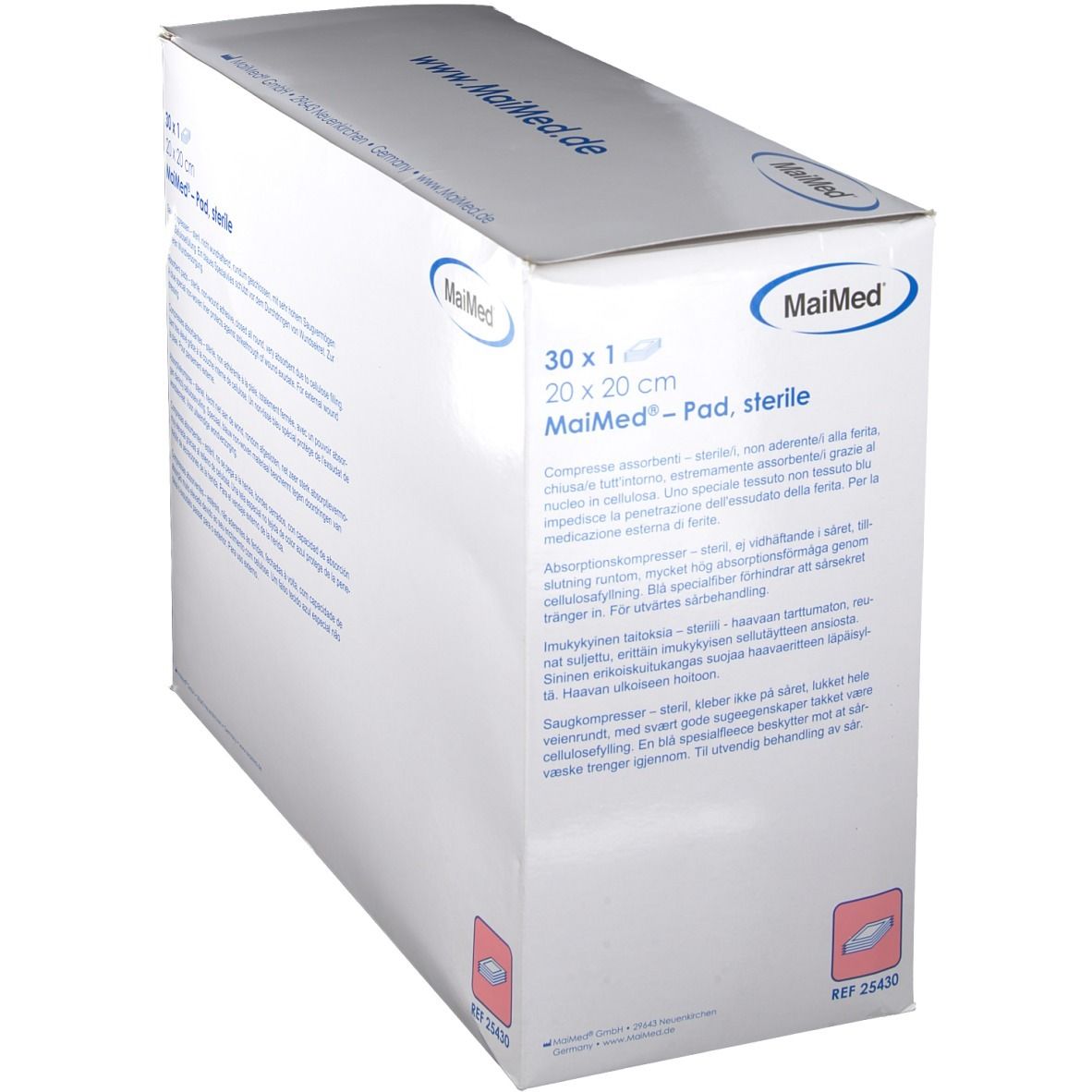 SAUGKOMPRESSEN 20X20 STERI