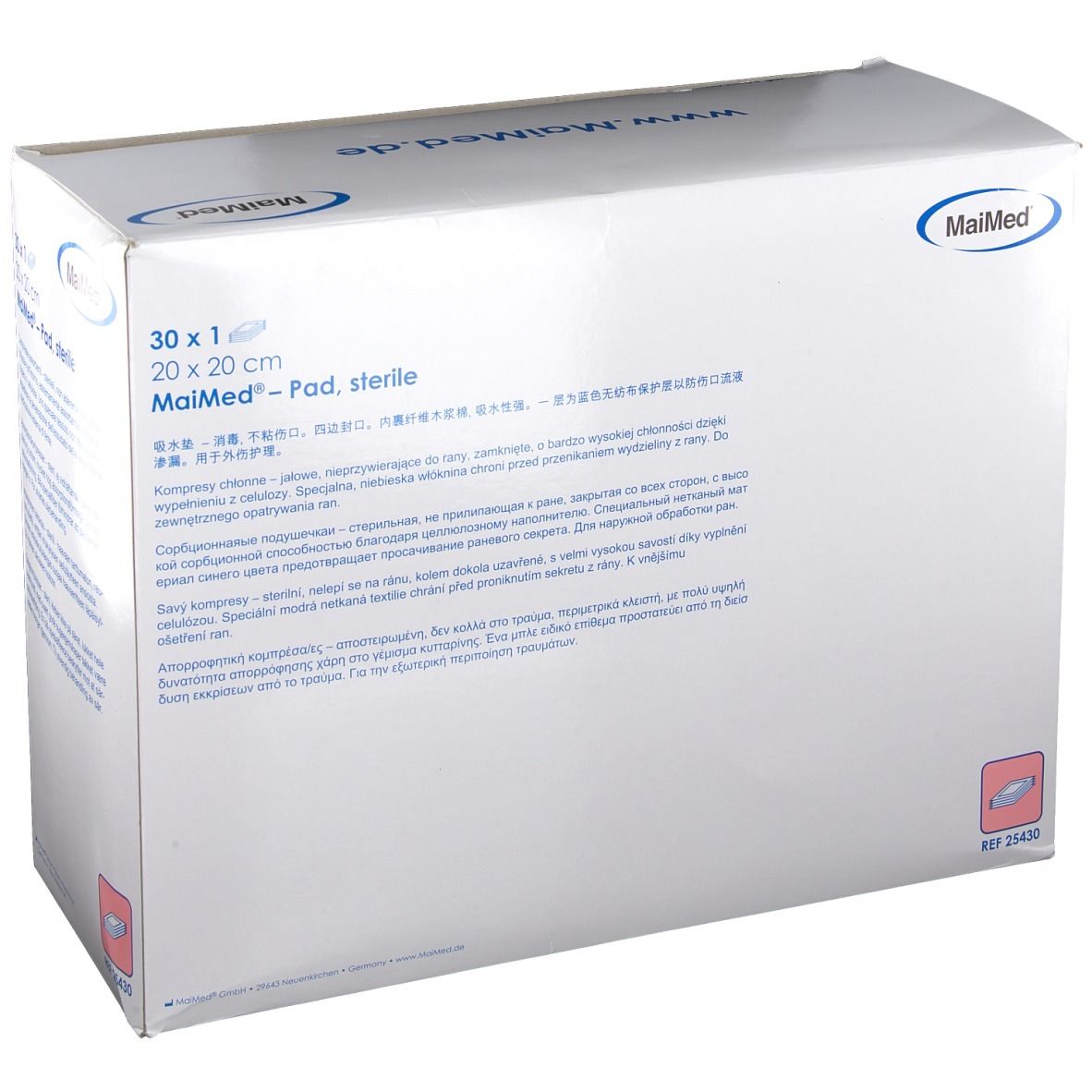 SAUGKOMPRESSEN 20X20 STERI