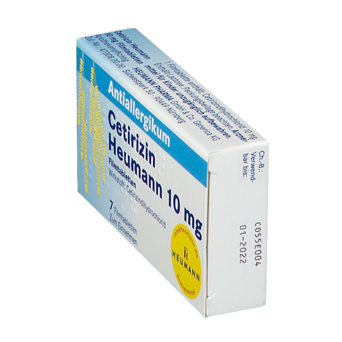Cetirizin HEUMANN 10 Mg Filmtabletten – Antiallergikum Bei Heuschnupfen, Allergischem Schnupfen, Nesselsucht, Für Erwachsene & Kinder Ab 6 Cetirizin HEUMANN 10 Mg Filmtabletten – Antiallergikum Bei Heuschnupfen, Allergischem Schnupfen, Nesselsucht, Für Erwachsene & Kinder Ab 6