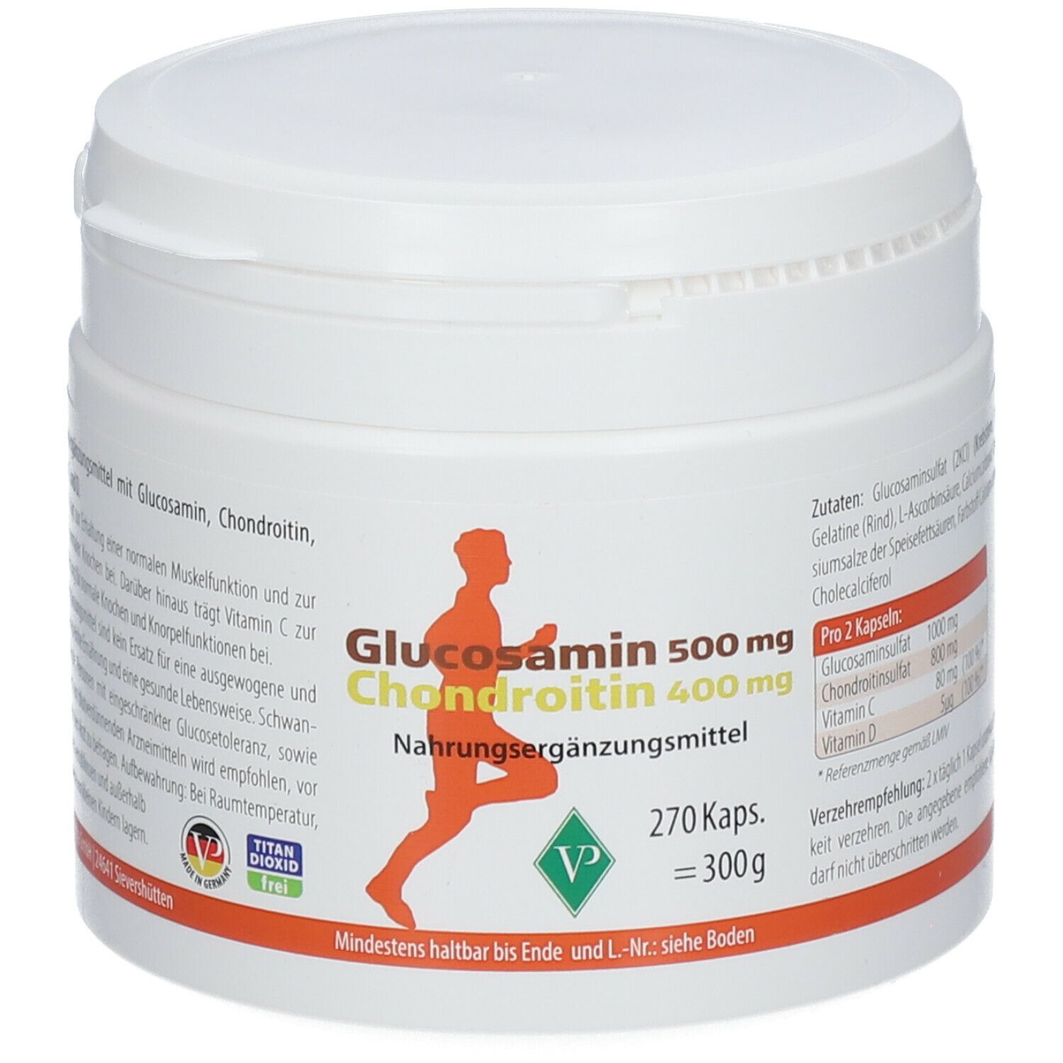 Glucosamin 500 mg + Chondroitin 400 mg Kapseln