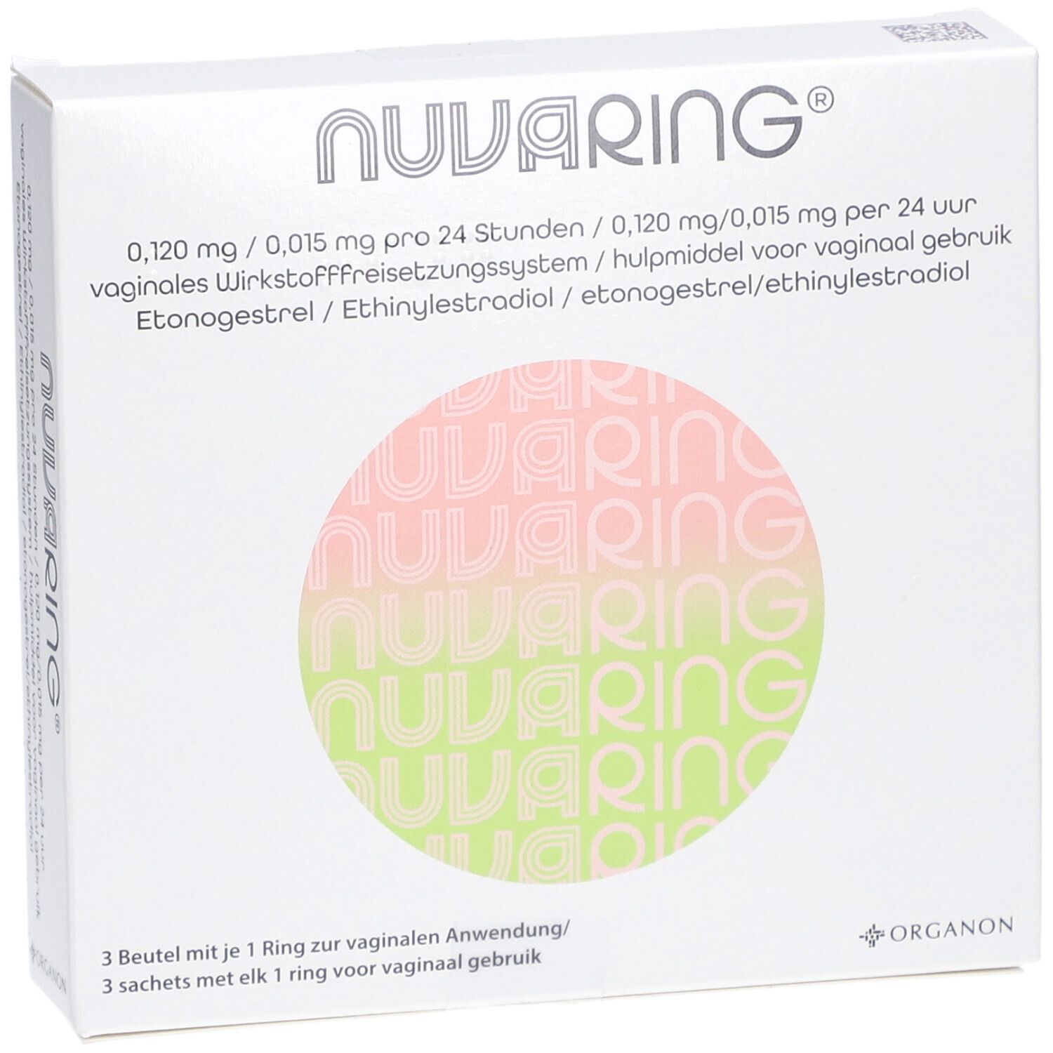 NuvaRing® 0,120 mg/0,015 mg pro 24 Stunden