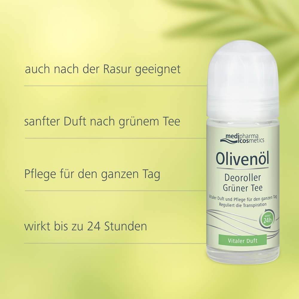 medipharma comsmetics Olivenöl Deoroller Grüner Tee