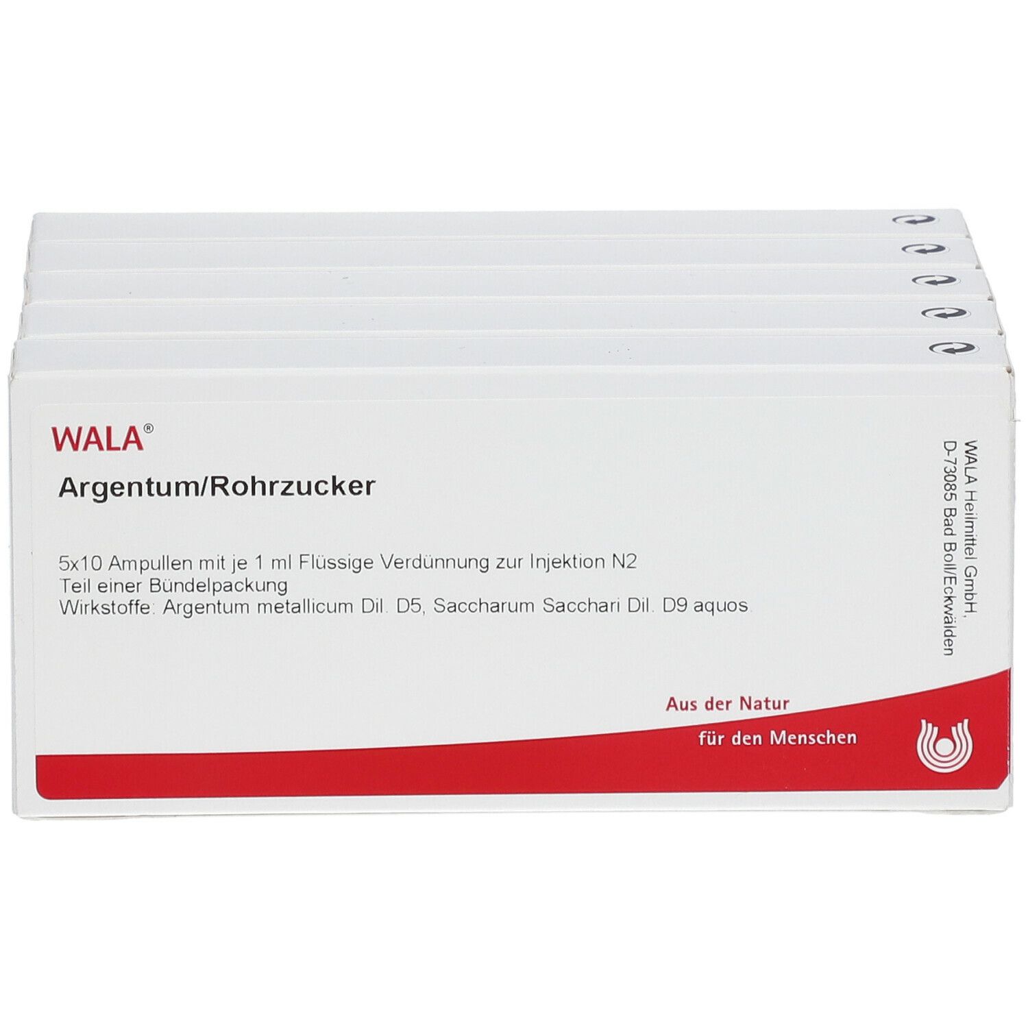 WALA® ARGENTUM/ROHRZUCKER Ampullen