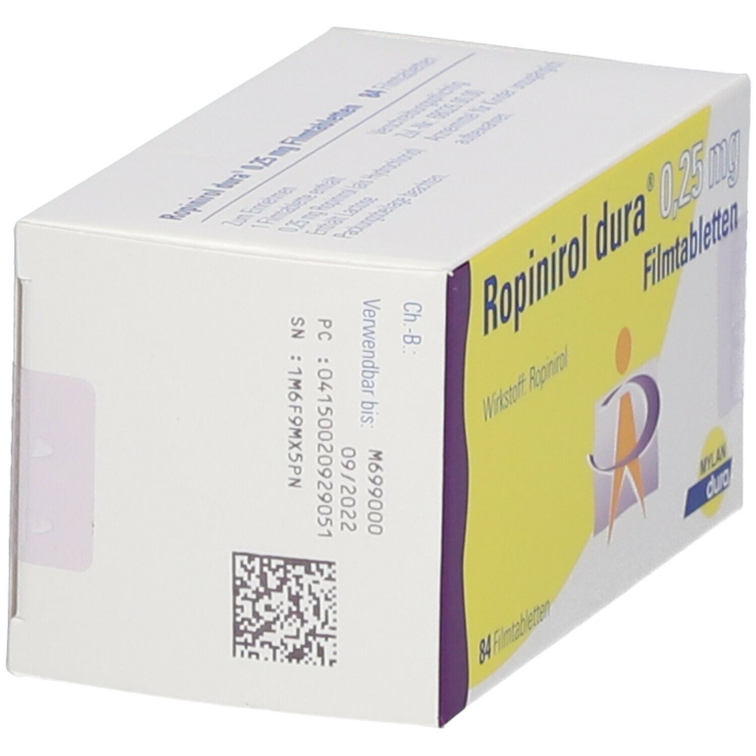 Ropinirol dura 0,25 mg Filmtabletten 84 St