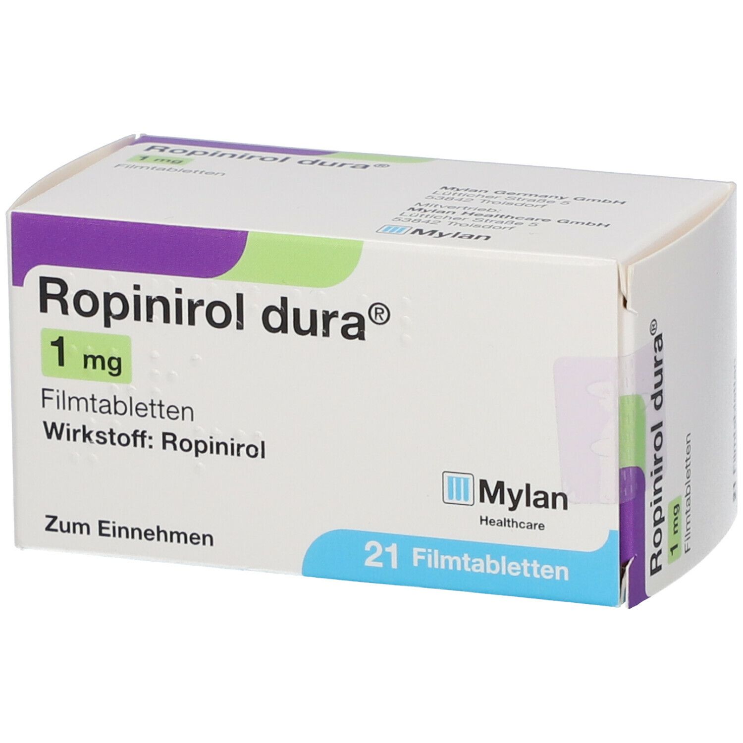 Ropinirol dura® 1 mg