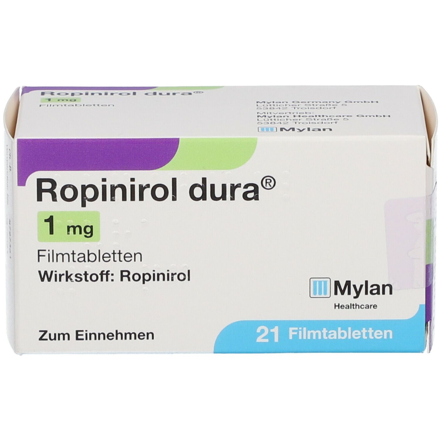 Ropinirol dura® 1 mg