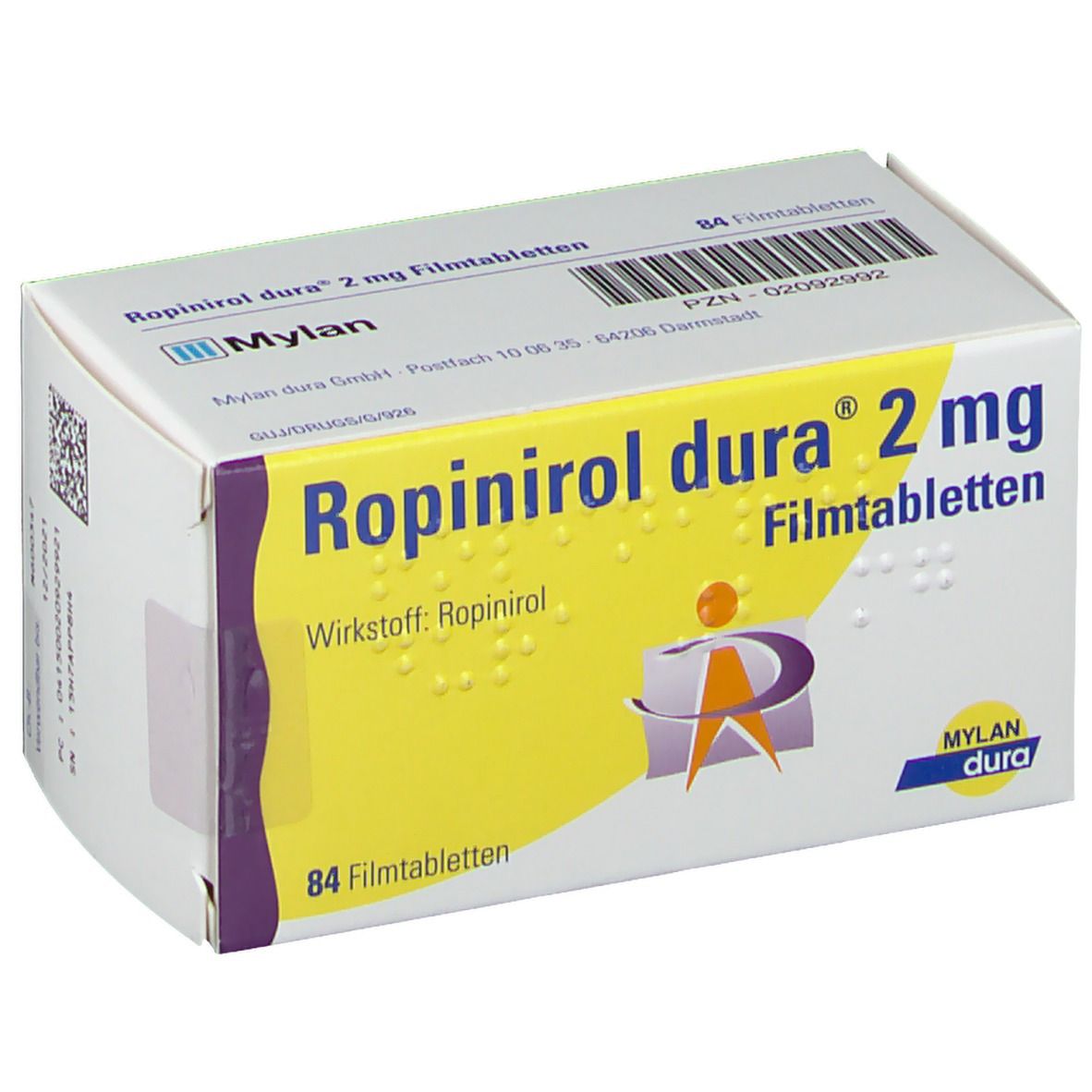 Ropinirol dura® 2 mg