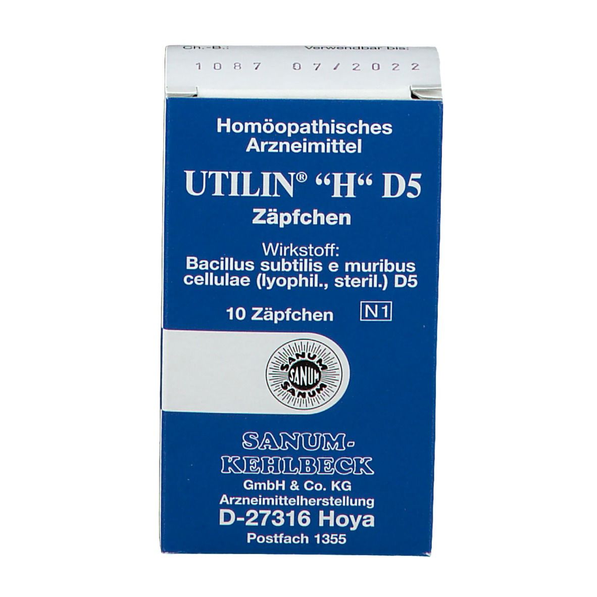 Utilin® H D5 Suppositorien