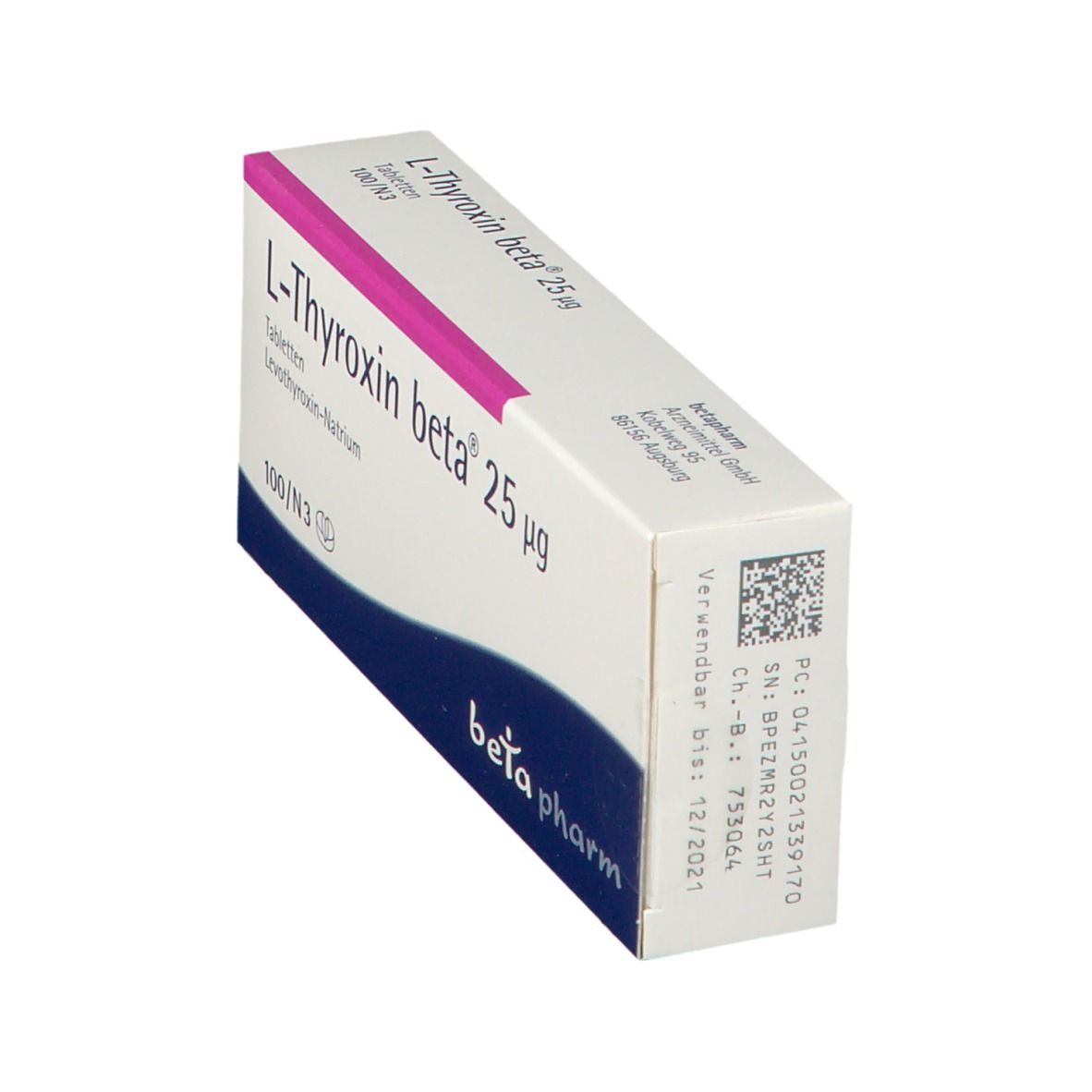 L-Thyroxin beta 25 µg Tabletten 100 St