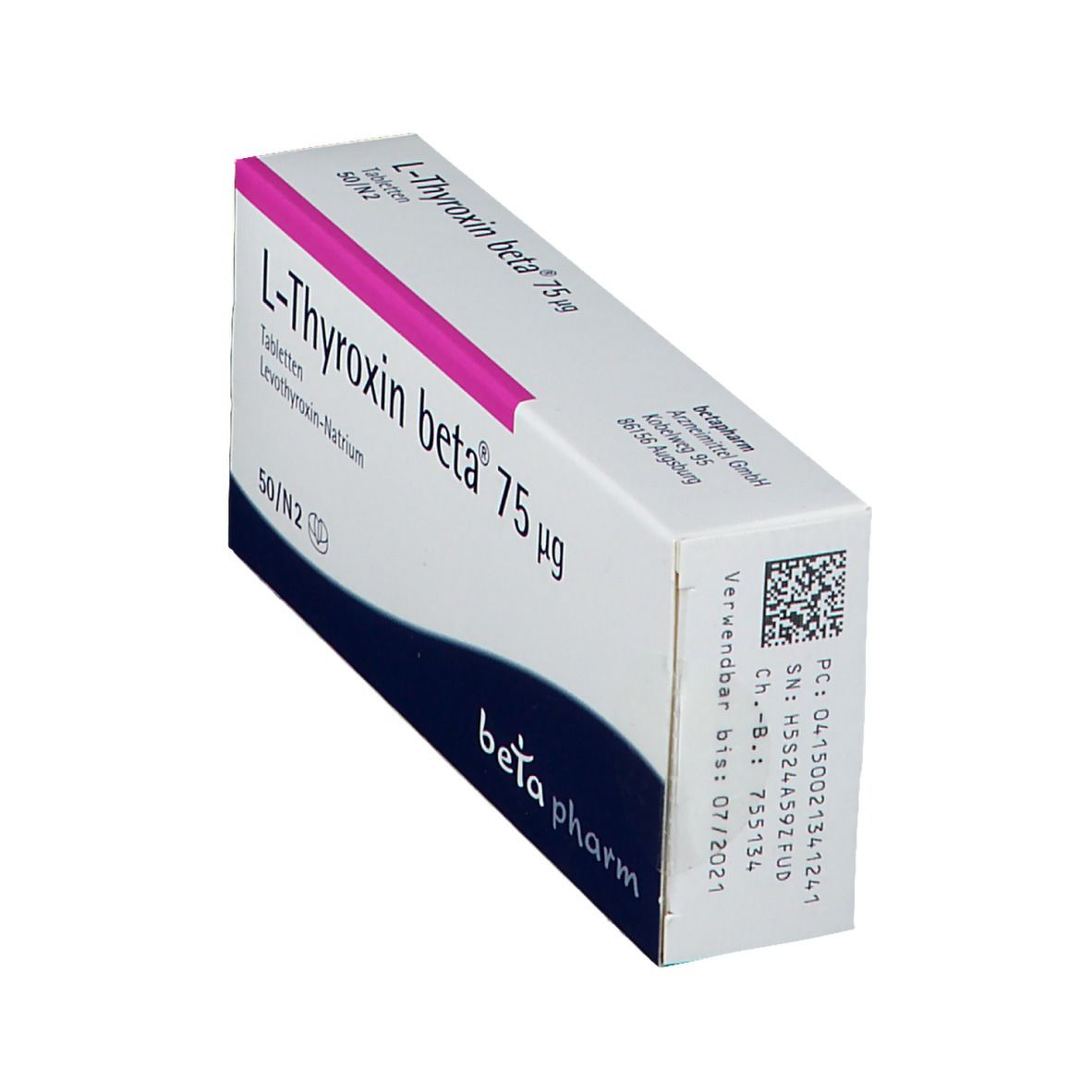 L-Thyroxin beta 75 µg Tabletten 50 St