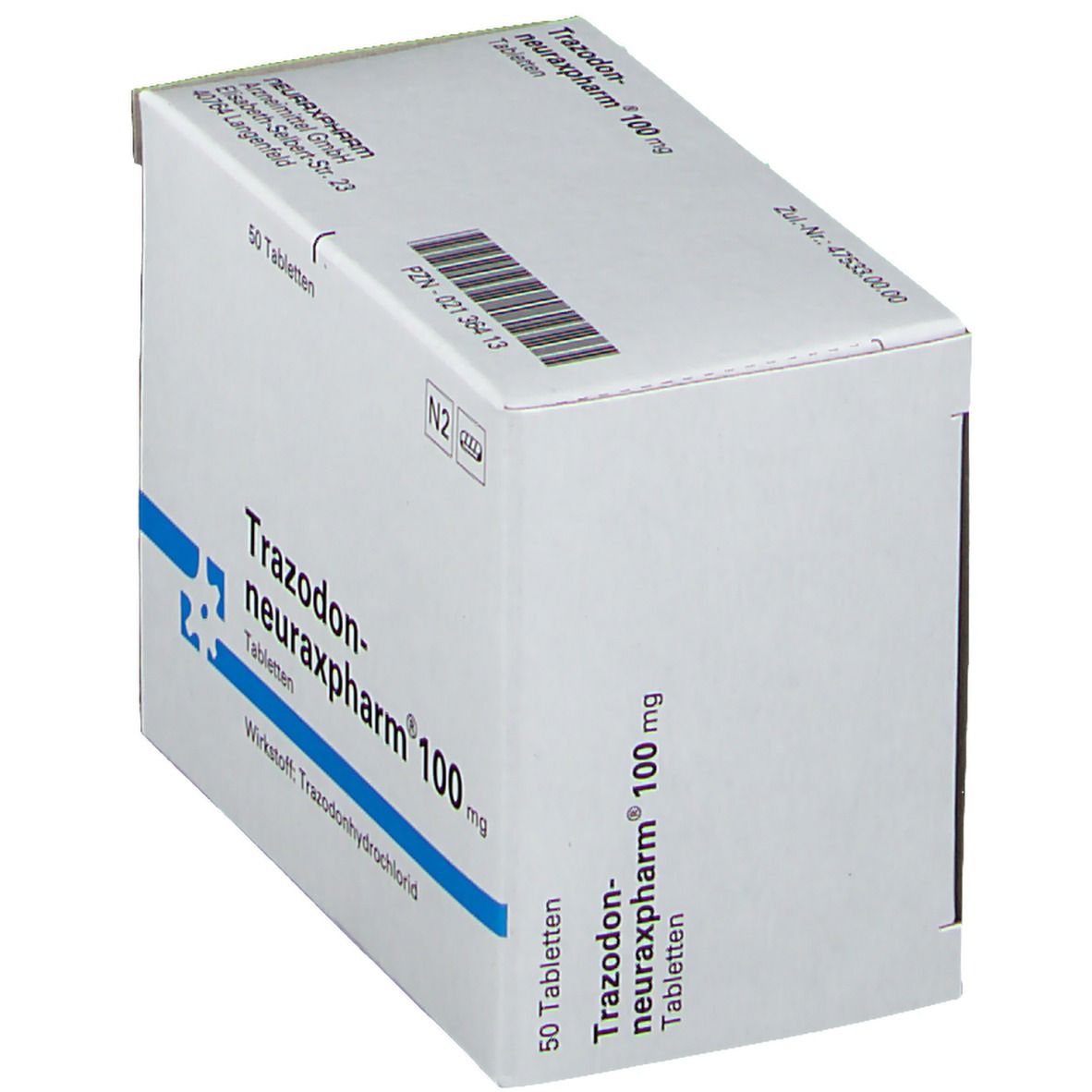 TRAZODON-neuraxpharm 100 mg Tabletten 50 St