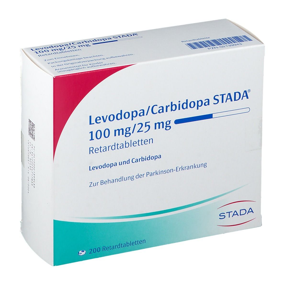 LEVODOPA/Carbidopa Stada 100 mg/25 mg Retardtabl. 200 St Retard-Tabletten