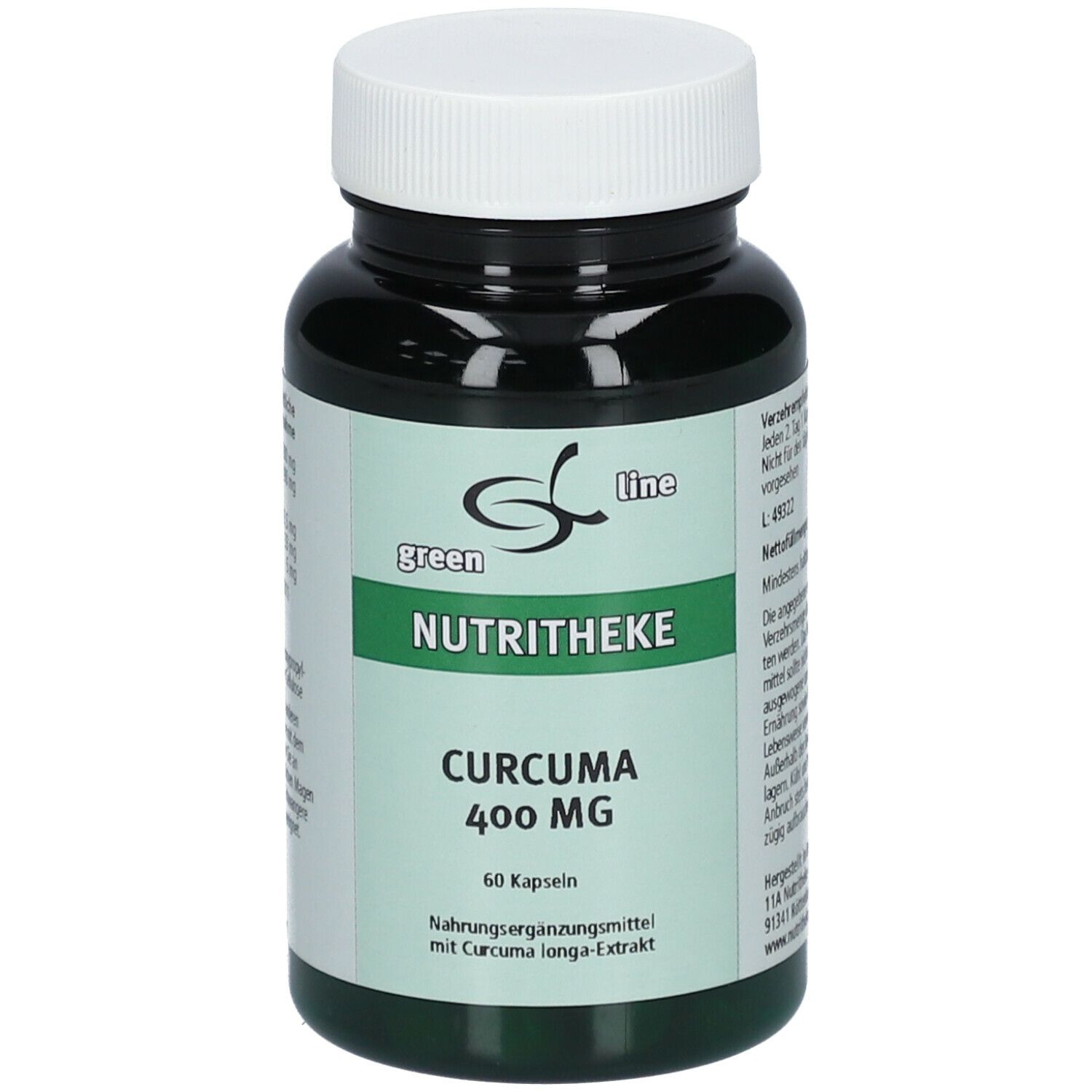 green line NUTRITHEKE Curcuma 400 mg