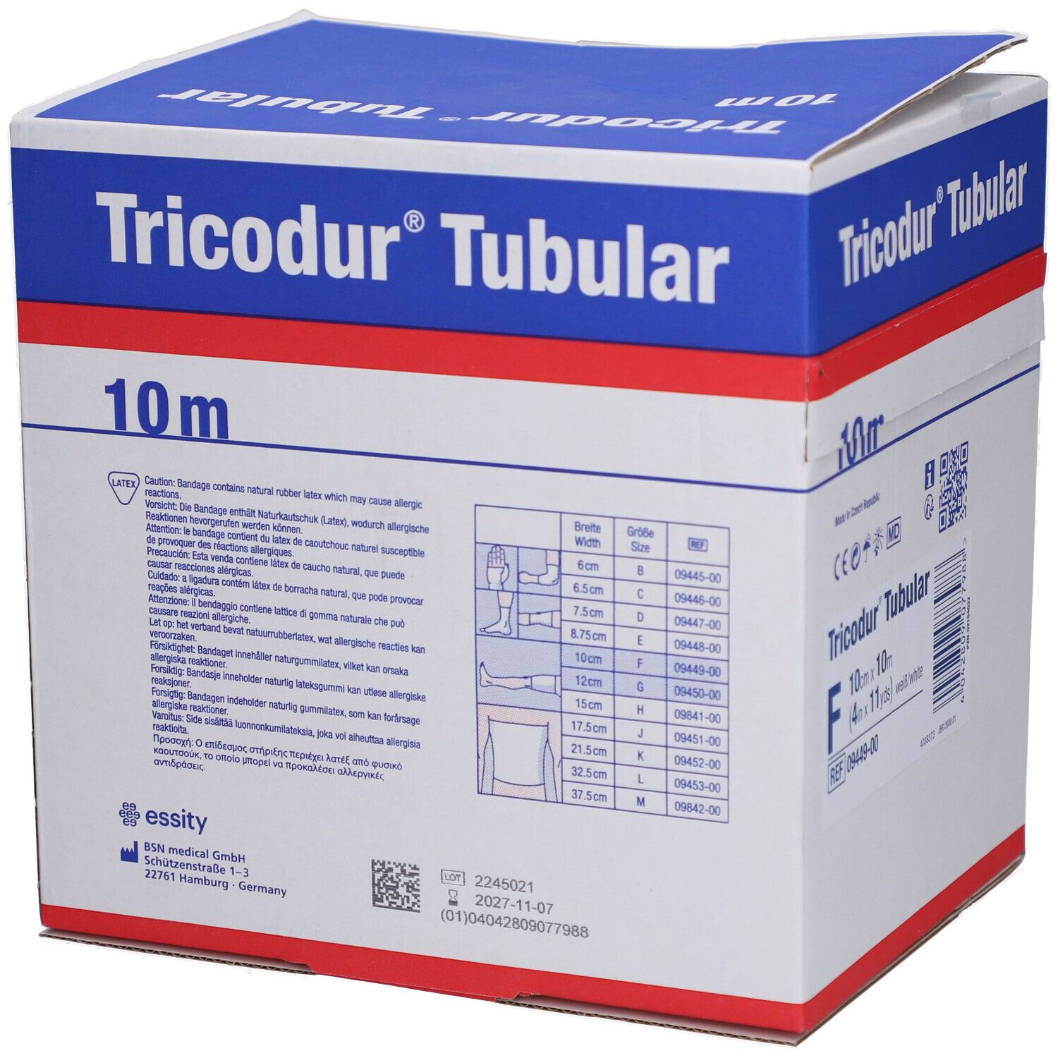 Tricodur® Schlauchbandage Gr. F 10 cm x 10 cm