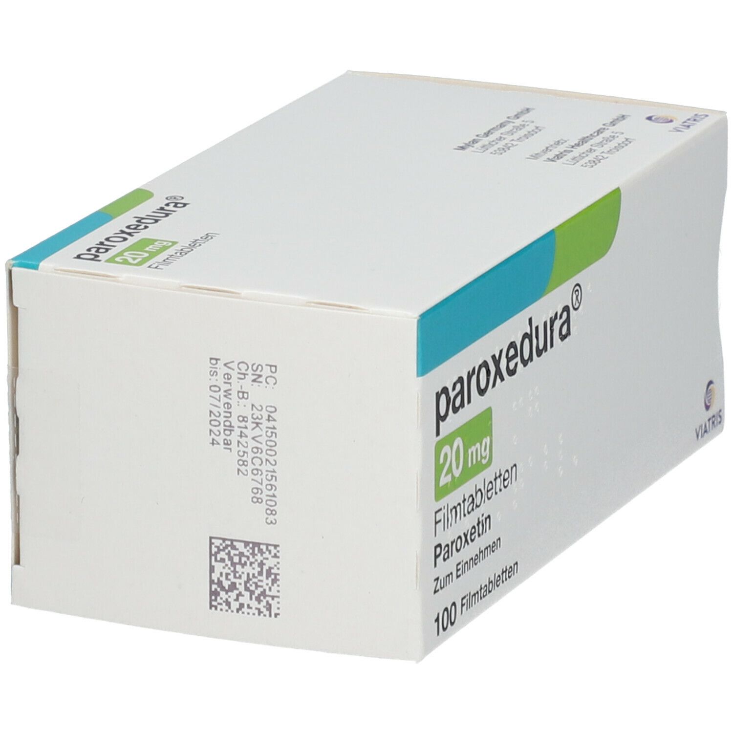 Paroxedura 20 mg Filmtabletten 100 St