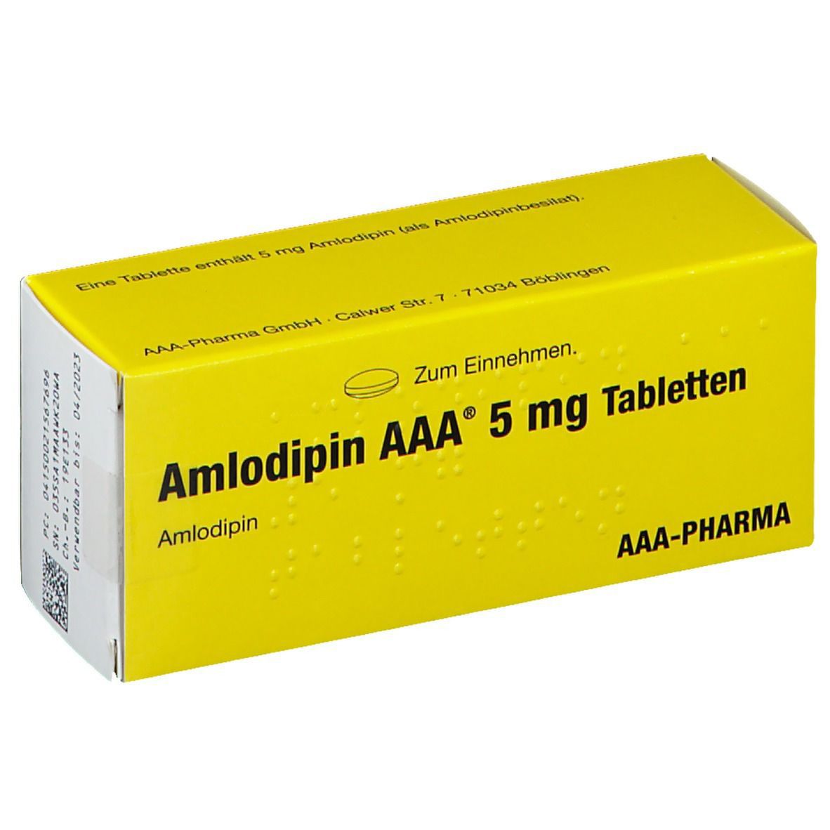 Amlodipin AAA® 5 mg