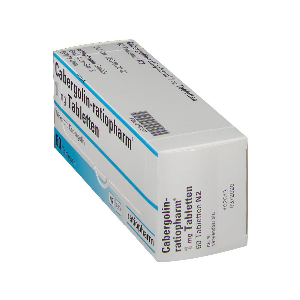 CABERGOLIN-ratiopharm 0,5 mg Tabletten 8 St