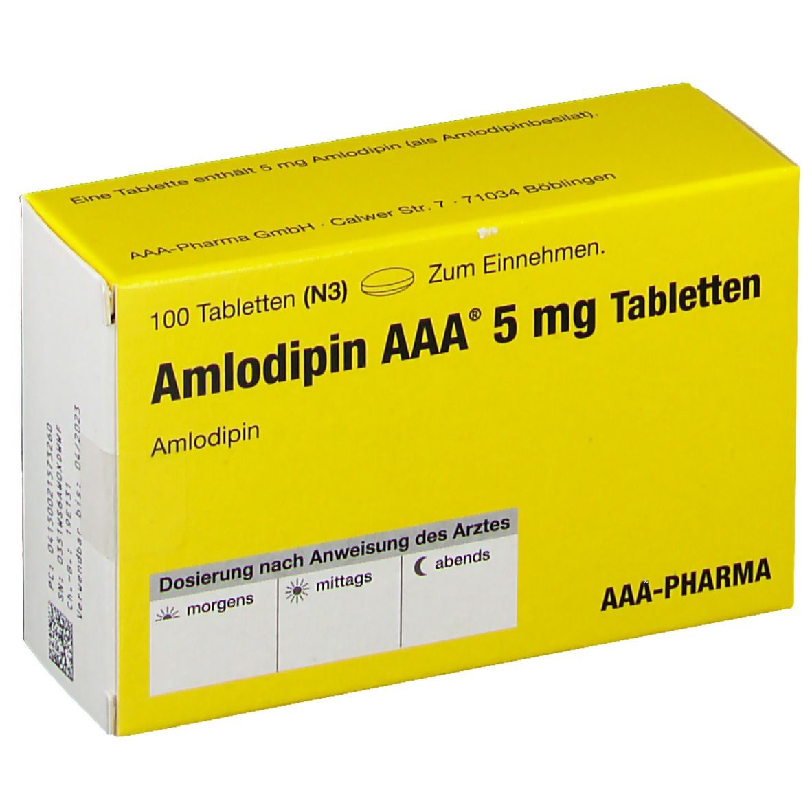 Amlodipin AAA® 5Mg l