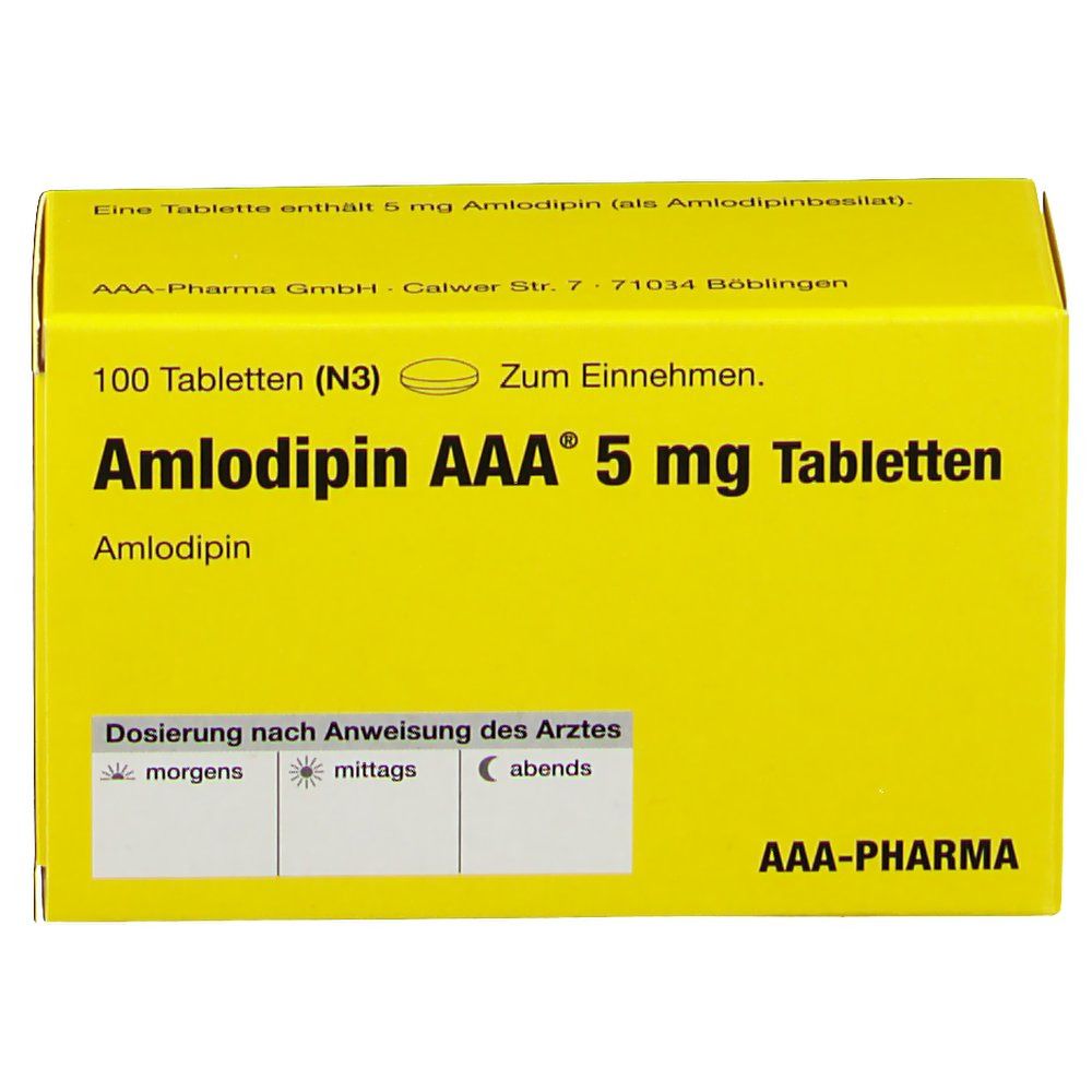 Amlodipin AAA® 5Mg l