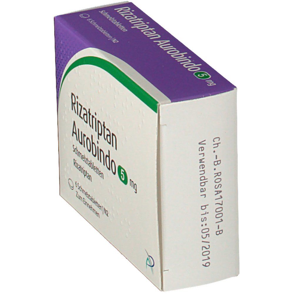 Rizatriptan Aurobindo 5 mg Schmelztabletten 6 St