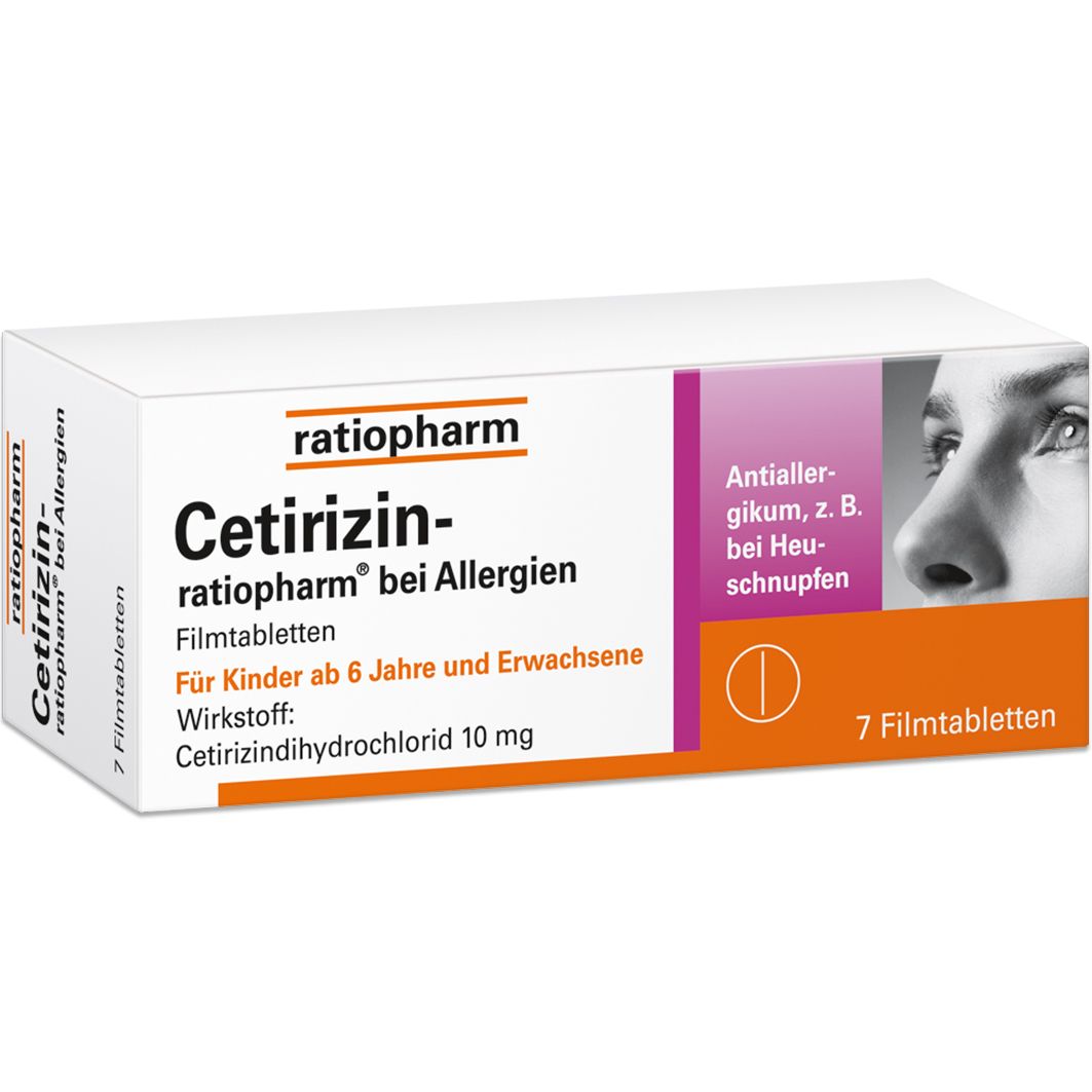 Cetirizin-ratiopharm® 10 mg Filmtabletten bei Allergien
