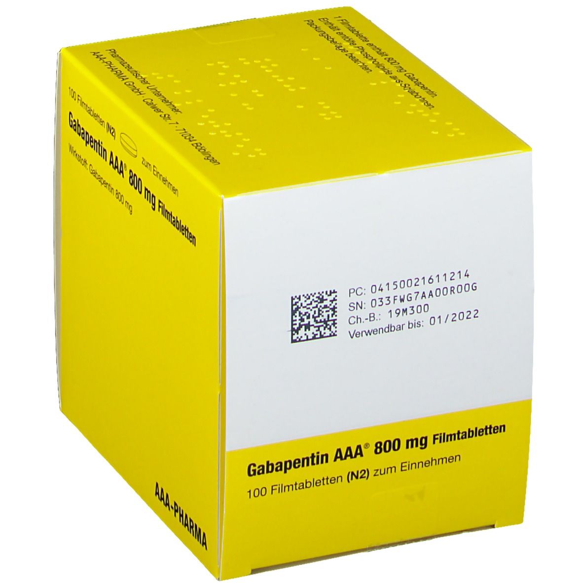 Gabapentin AAA 800 mg Filmtabletten 100 St