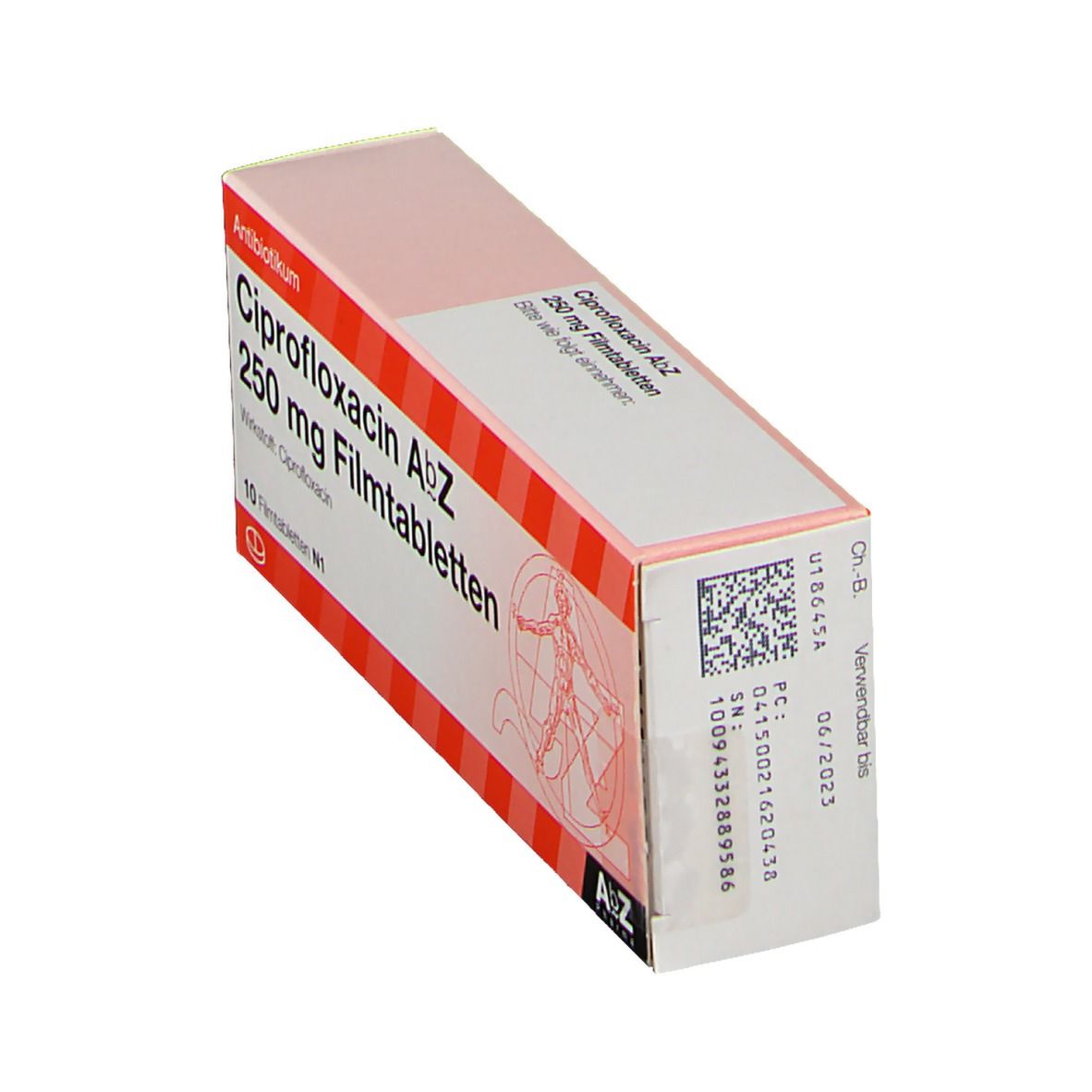 Ciprofloxacin AbZ 250 mg Filmtabletten 10 St