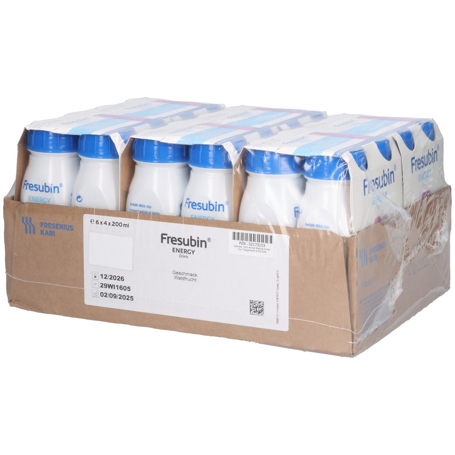 Fresubin Energy Drink Waldfrucht Trinkflasche 6x4x200 ml Lösung