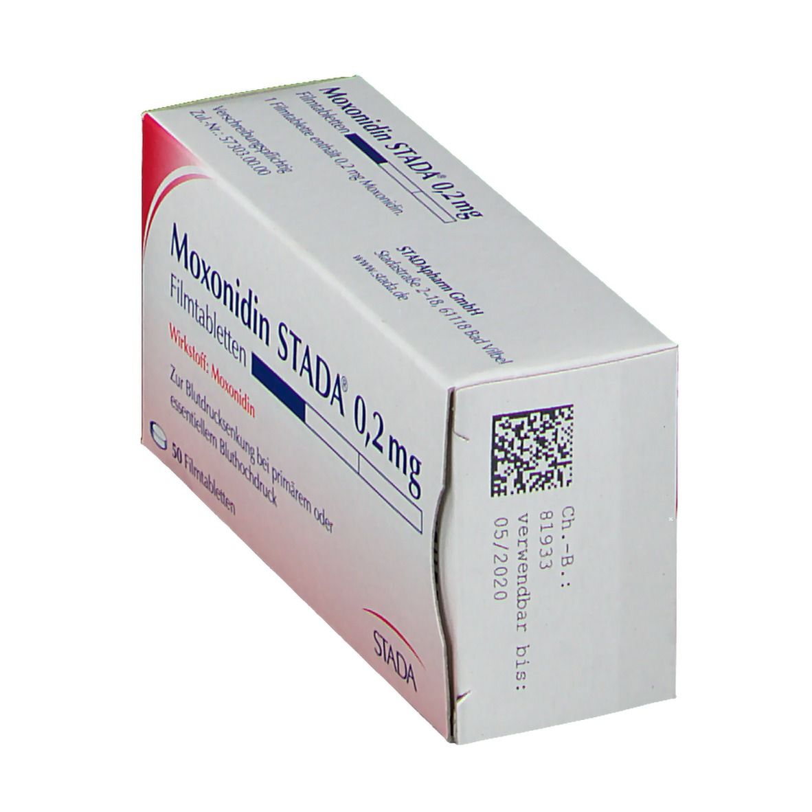 Moxonidin Stada 0,2 mg Filmtabletten 50 St