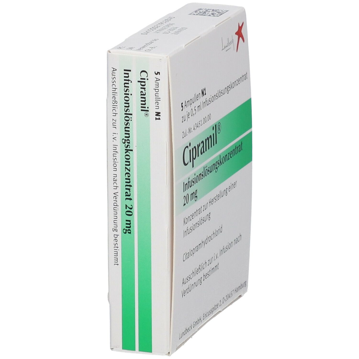 Cipramil 20 mg Infusionslösungskonzentrat 5x0,5 ml