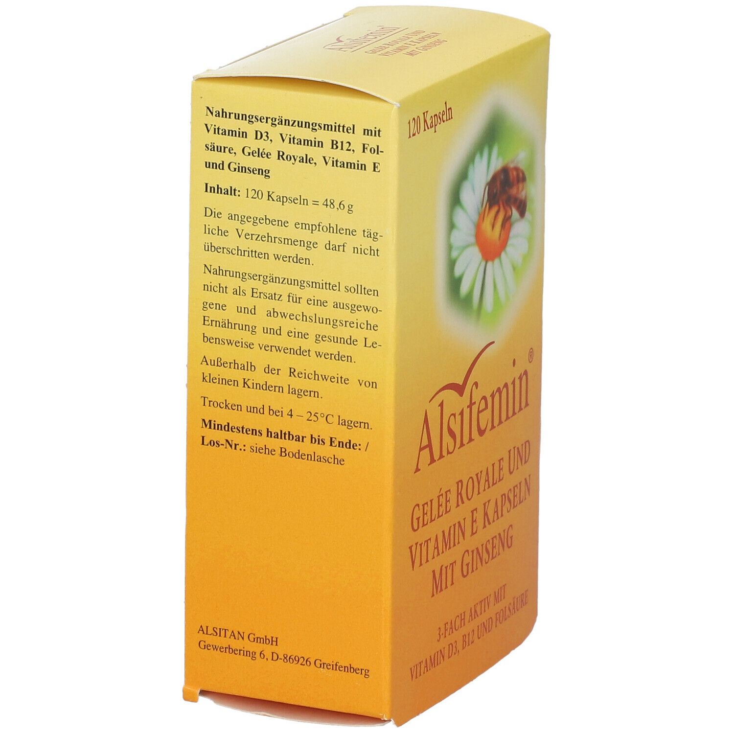 Alsifemin Gelee Royal+Vit.E m.Ginseng Kapseln 120 St