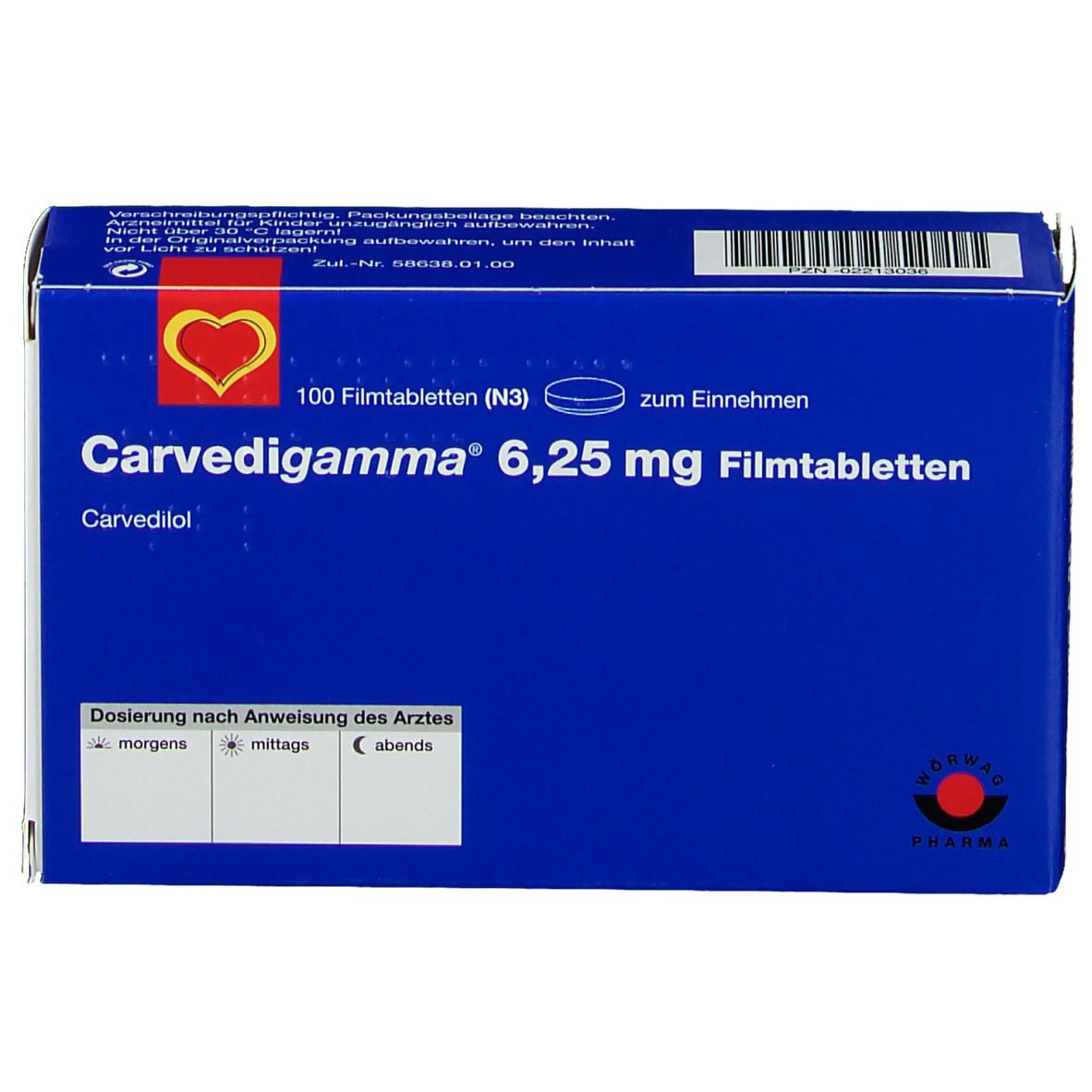 Carvedigamma® 6,25 mg