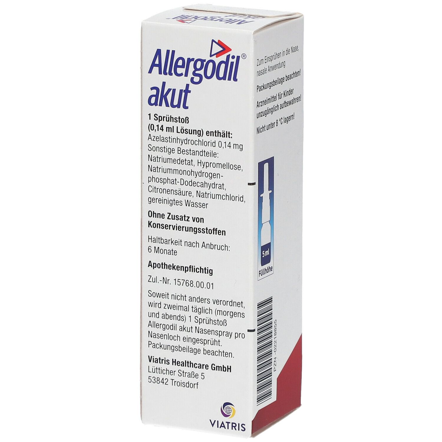 Allergodil® akut Nasenspray: Azelastin Spray gegen Heuschnupfen & nicht-saisonale allergische Rhinitis