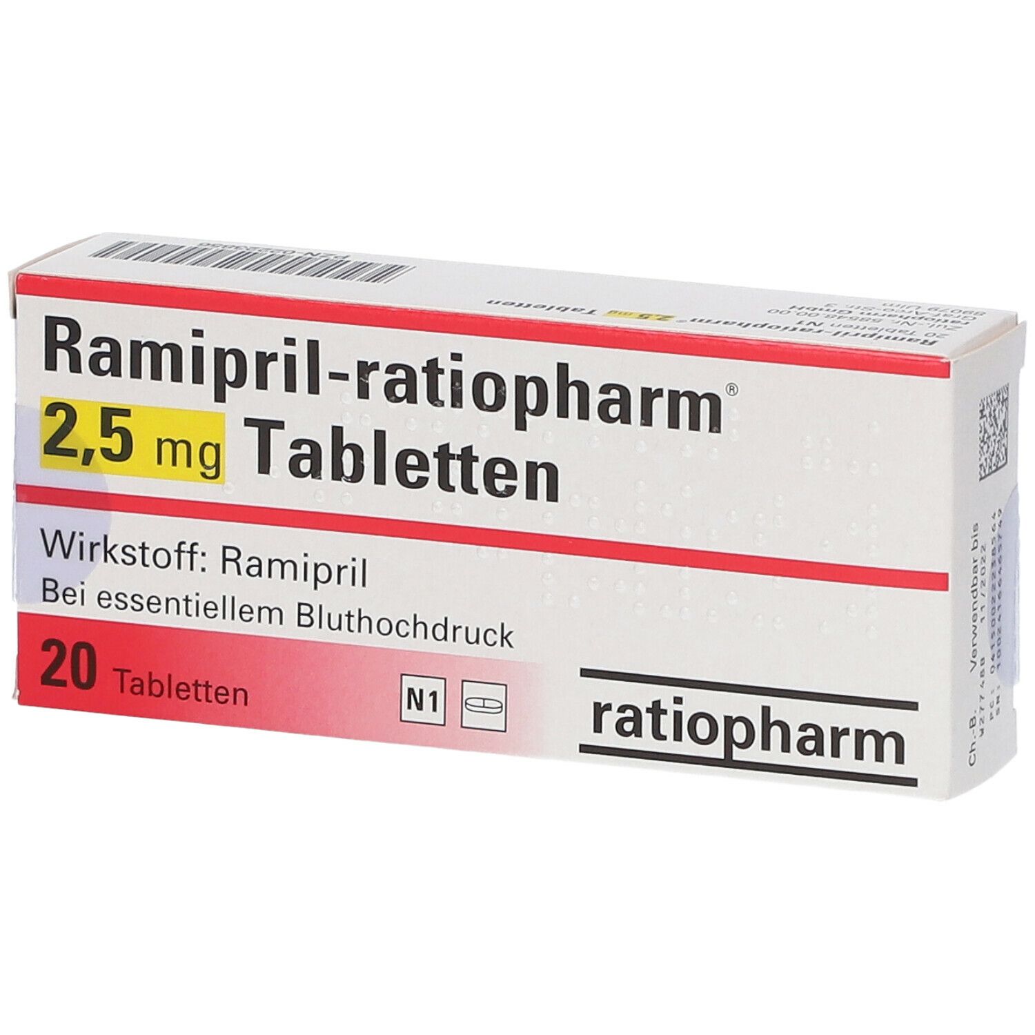 Ramipril-ratiopharm® 2,5 mg