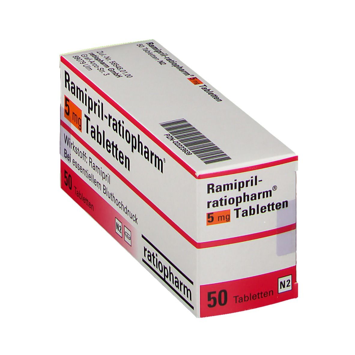 RAMIPRIL-ratiopharm 5 mg Tabletten 50 St