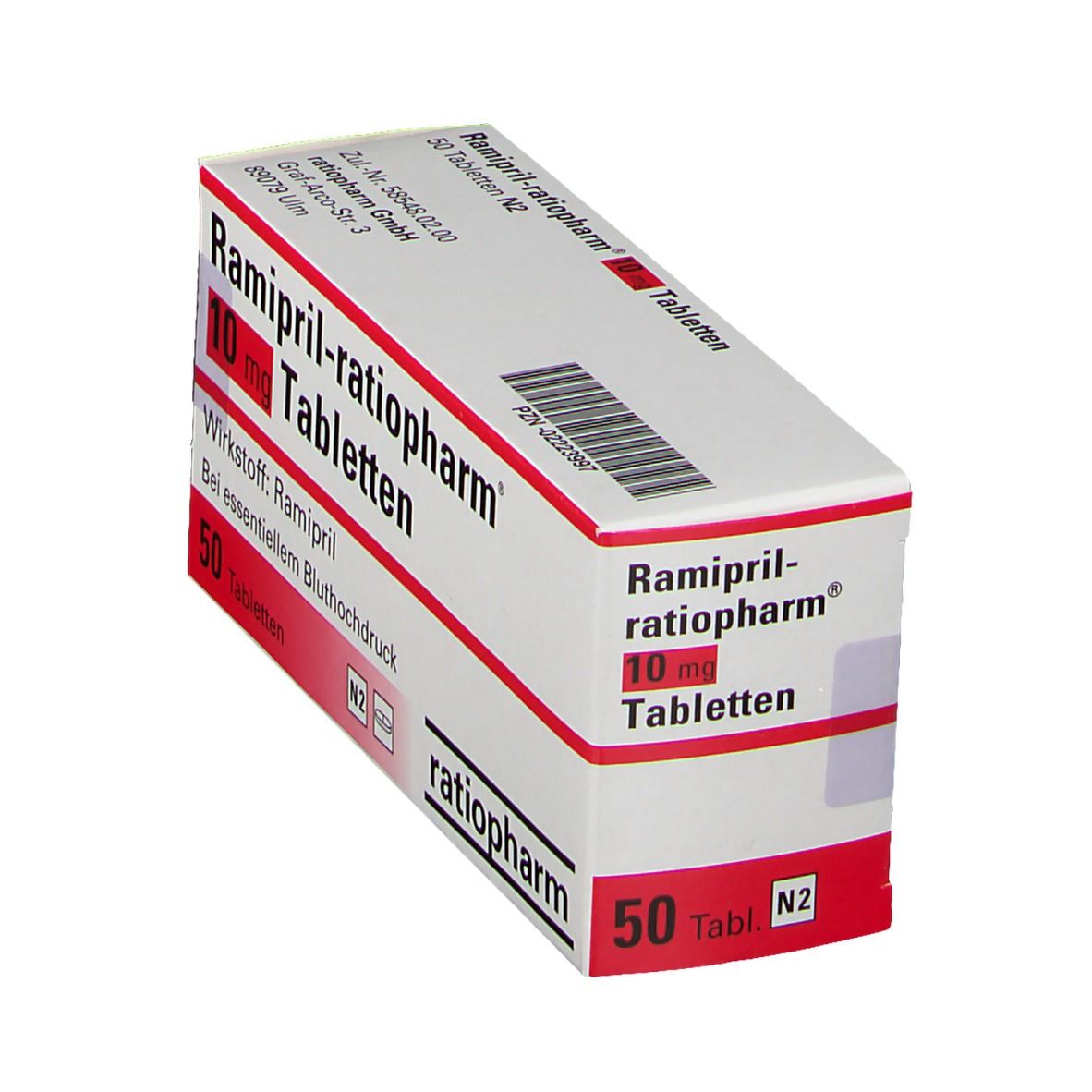 RAMIPRIL-ratiopharm 10 mg Tabletten 50 St