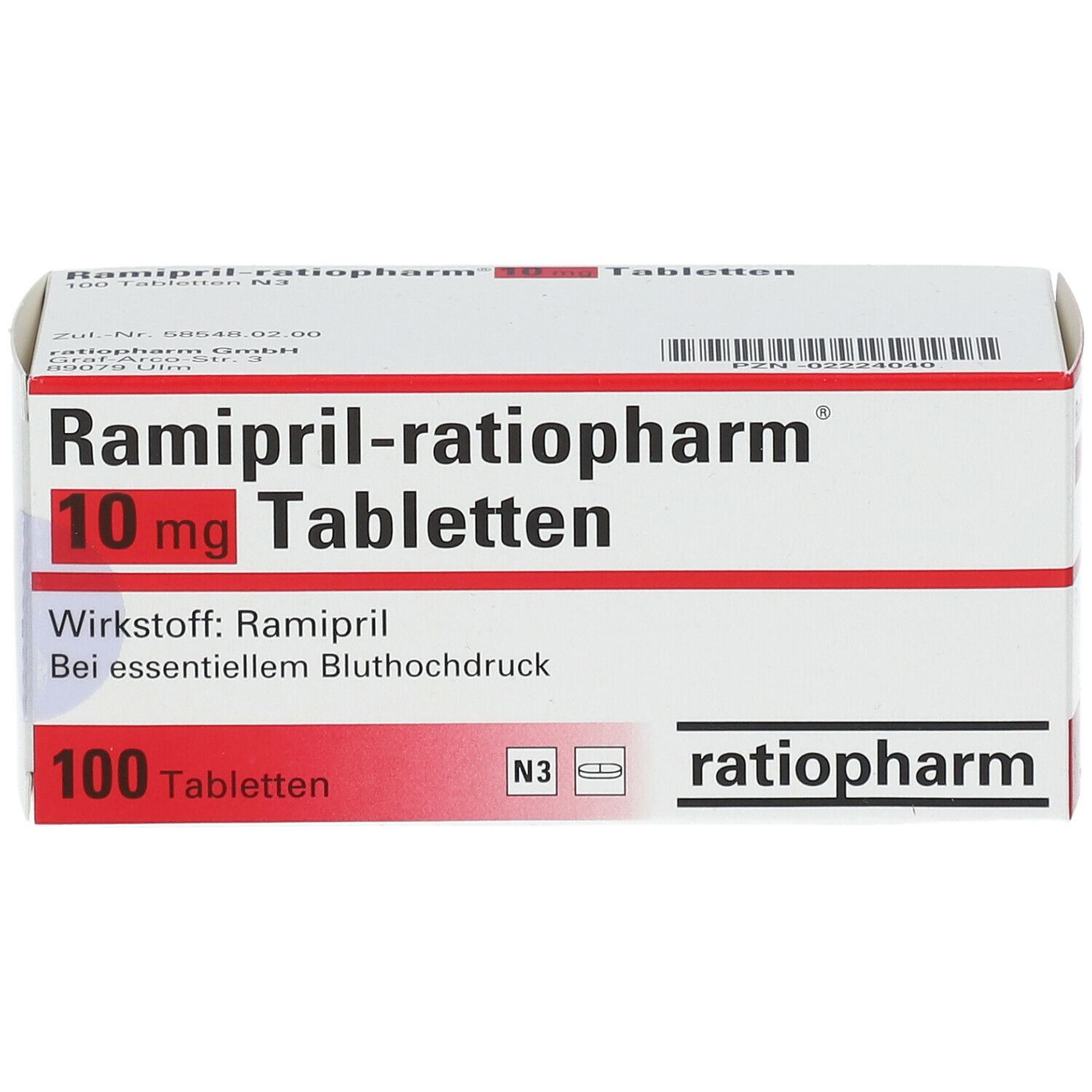 Ramipril-ratiopharm® 10 mg