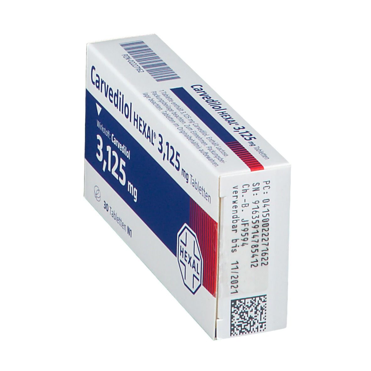 Carvedilol Hexal 25 mg Tabletten 30 St