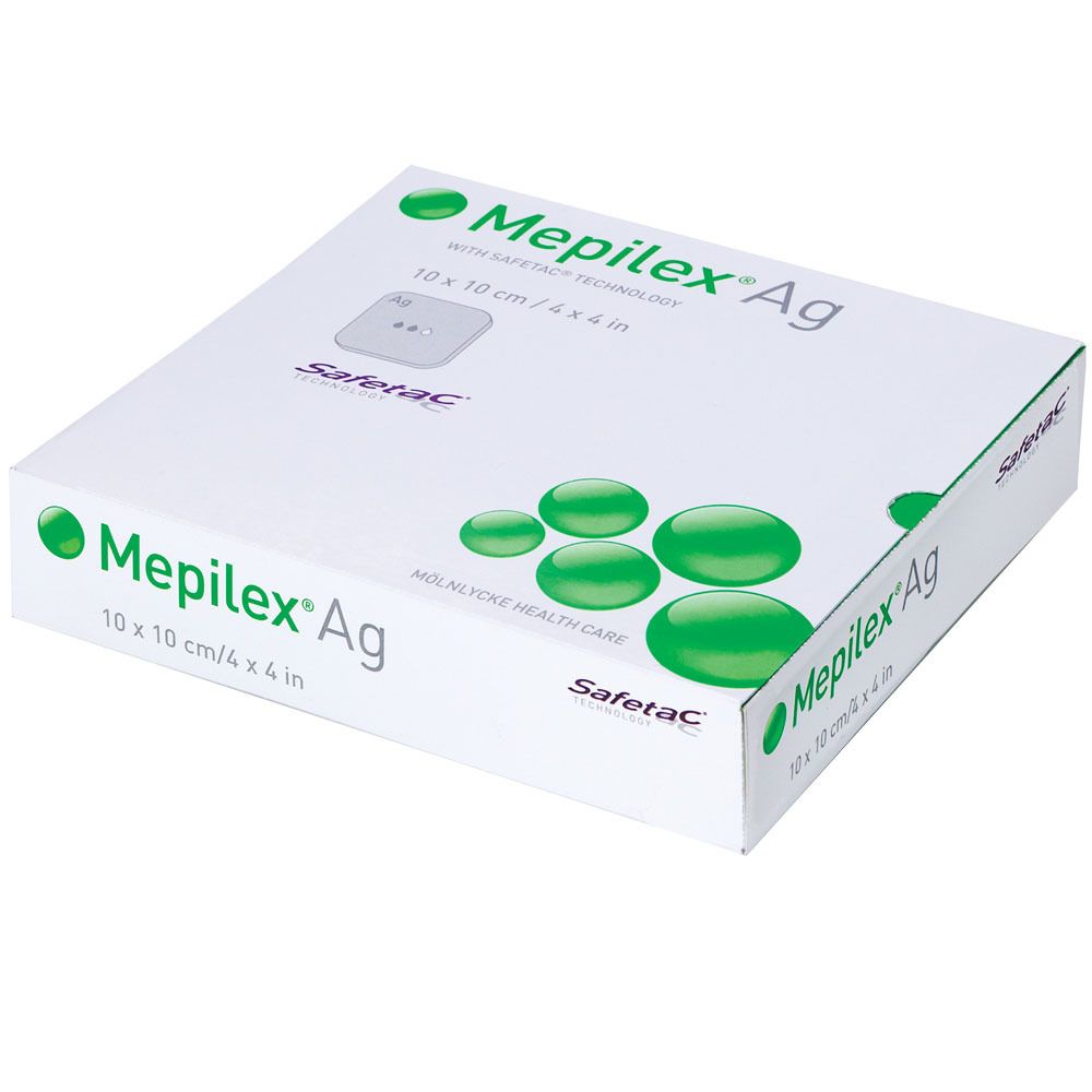 MEPILEX Ag Verband 10x20cm steril