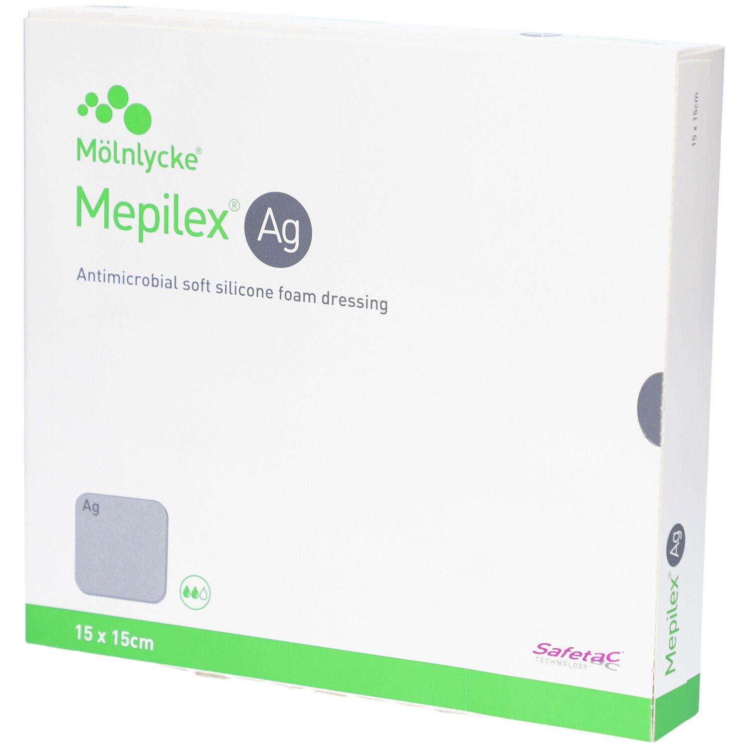 Mepilex Ag Schaumverband 15x15 cm steril 5 St Verband